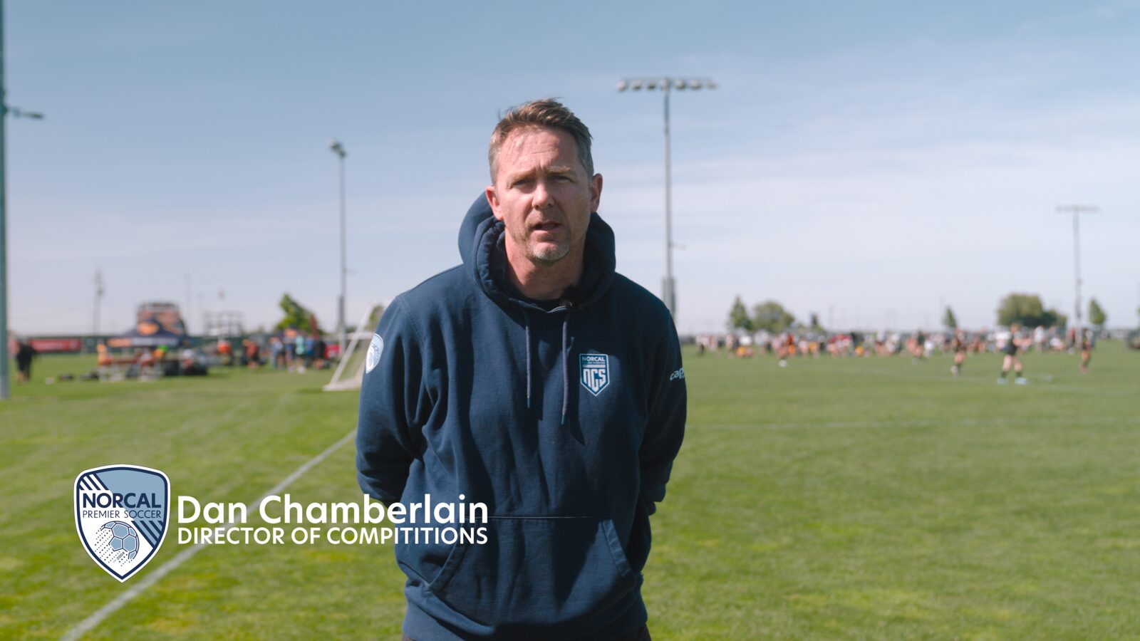 Dan Chamberlain, NorCal's Director of Competitions, interviewed trackside at a live showcase